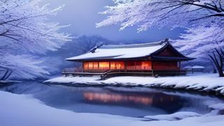 日本电影《情书》剧照，岩井俊二执导雪景中的青春回忆纯爱故事